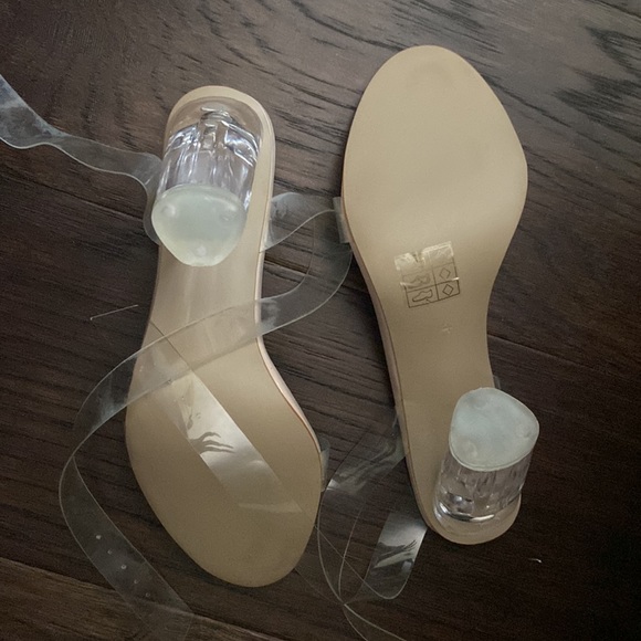 EGO Ariana Barely Perspex Clear Heels - Picture 3 of 3